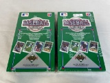 Lot of 2 Unopened 1990 Upper Deck Baseball Foil Boxes