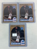 Lot of 3 1990-91 Hoops Michael Jordan All Star Cards