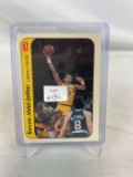 1986-87 Fleer Basketball Kareem Abdul Jabbar Sticker Card