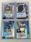 Lot of 4 Different Steelers Autographed Cards See Pics