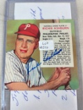 1954 Red Man Richie Ashburn Autographed Card