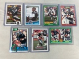 Lot of 7 Different Bo Jackson Football Cards incl. Rookie