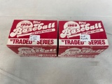 Lot of 2 1989 Topps Traded Boxed Sets With Griffey Jr Rookies