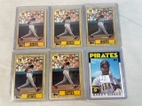 Lot of 6 Barry Bonds Rookie Cards