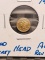 1855 1/4 DOLLAR ROUND CALIFORNIA GOLD AU REV. SCRATCH