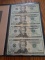 UNCUT SHEET OF 4-2004A $20. FEDERAL RESERVE STAR NOTES IN HOLDER