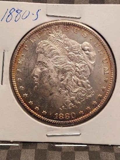 1880S MORGAN DOLLAR NICE REV. TONING BU