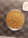 1916S $5. INDIAN HEAD GOLD PIECE XF BETTER DATE