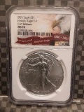 2021 TYPE-1 SILVER EAGLE NGC MS70