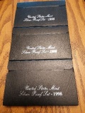 1995,96,98 SILVER PROOF SETS
