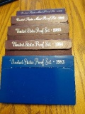 1983,84,85,2-89 PROOF SETS