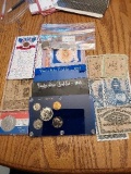 MISC. LOT OF COINS & MEDALS