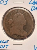 1803 LARGE DATE LARGE CENT VG