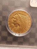 1912S $5. INDIAN HEAD GOLD PIECE XF BETTER DATE
