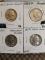 1953,1953D,1954,1954S WASHINGTON QUARTERS BU