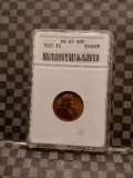 1927 LINCOLN CENT ANACS MS65 RED