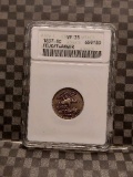 1837 FEUCHTWANGER ONE CENT ANACS VF35