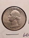 1947 WASHINGTON QUARTER BU