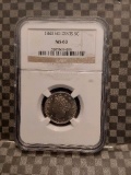 1883 NO CENTS V-NICKEL NGC MS63