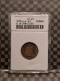 1875S/S SEATED 20-CENT PIECE ANACS EF45