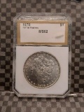 1878 7/8-T.F. MORGAN DOLLAR IN PCI MS62 HOLDER