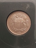 1868 SHIELD NICKEL BU