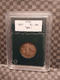 1917 TYPE-1 STANDING LIBERTY QUARTER VF+