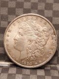 1890 MORGAN DOLLAR BU TONING