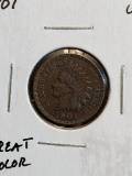 1901 INDIAN HEAD CENT UNC