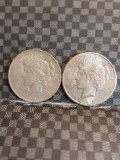 1924 & 1925 PEACE DOLLARS AU