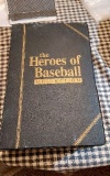 HEROES OF BASEBALL BINDER WITH 6 GOLD FOIL CARDS