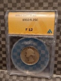 1932S WASHINGTON QUARTER ANACS F12