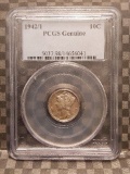 1942/1 MERCURY DIME PCGS GENUINE