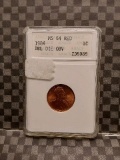 1984 DOUBLE DIE OBV. LINCOLN CENT ANACS MS64 RED