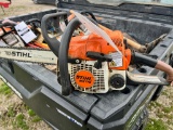 Stihl MS170 Chain Saw, has compression