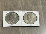Pair of 1976 BiCentennial Eisenhower Dollar Coins