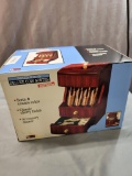 Solid wood deluxe coin sorter in box