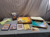 Lot of assorted ephemera, calendars, old magazines and more