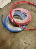 Hot and cold 1/2 inch PEX tubing, approx 50-70 ft on each roll