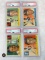 (4) 1955 Topps PSA graded baseball cards