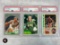 (3) Topps & Hoops PSA graded basketball cards- 1978, 1981, & 1990