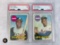 (2) 1969 Topps PSA graded baseball cards Bob Clemente & Hank Aaron