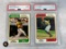 1974 Topps Pete Rose PSA 4 & Reggie Jackson PSA 2