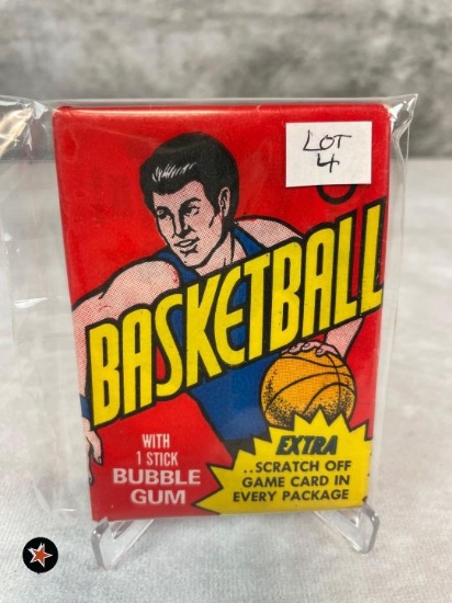 1974-75 Topps Unopened Basketball Pack