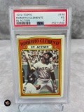 1972 Topps Roberto Clemente in action PSA graded 3