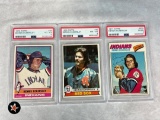 1976, '77 & '79 Topps Dennis Eckersley PSA Graded Cards