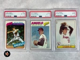 1977, 1979 & 1980 Topps Nolan Ryan PSA graded cards