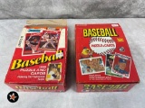 32 packs of 1990 Donruss and a box of 1984 Donruss cards - opened