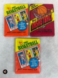 (2) 1980 Topps & (1) 1982 Topps Basketball Packs