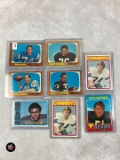 (8) 1960's & 70's Topps Football Cards